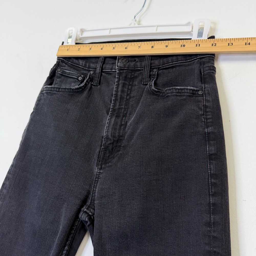 Mother High Waisted Rider Ankle Jeans Women's 25 Black - Picture 6 of 11
